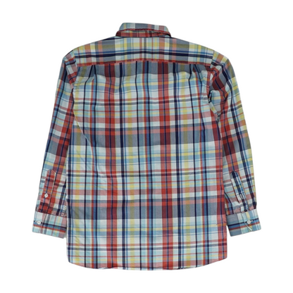 Multi Plaid Long Sleeve Button Down