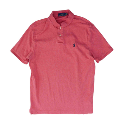 Red Solid Short Sleeve Polo