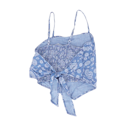 Blue Paisley Blouse