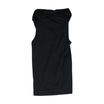 Black Polo Knit Top