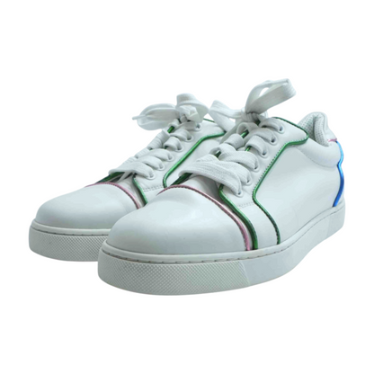 Viera Orlato Leather Sneakers with Multi-Colored Trim