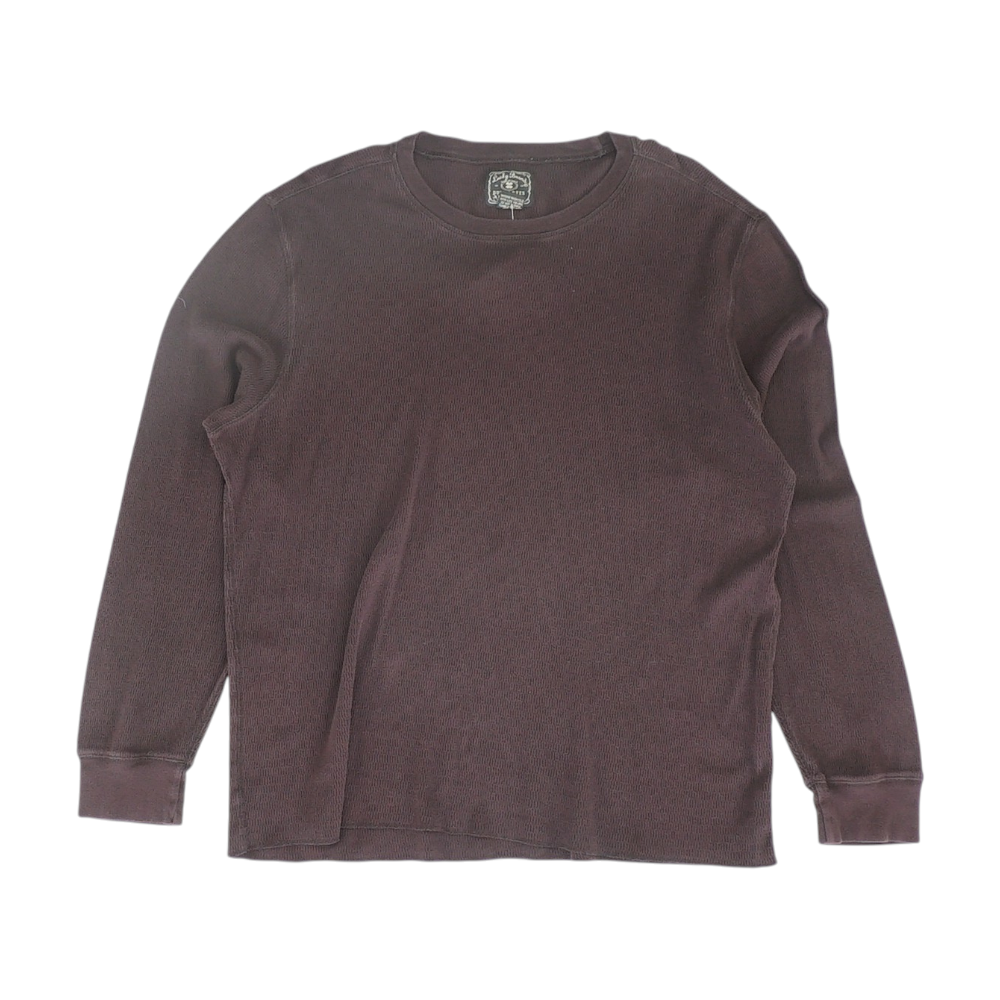 Lucky Brand Brown Solid Pullover Sweater – Image 1