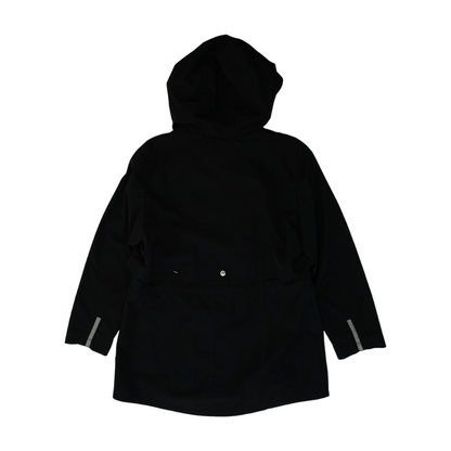 Black Solid Rain Jacket