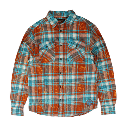 Blue Plaid Flannel Button Down