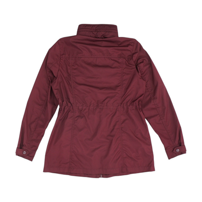 Maroon Solid Rain Jacket