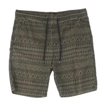 Gray Print Chino Shorts