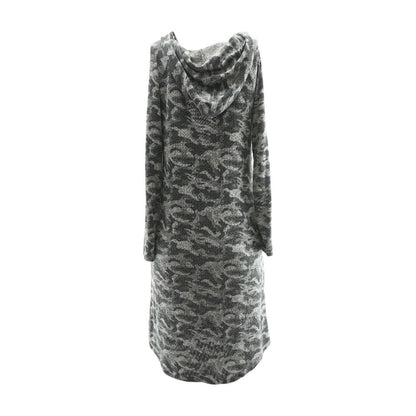 Gray Camo Midi Dress