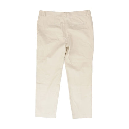 Tan Solid Dress Pants