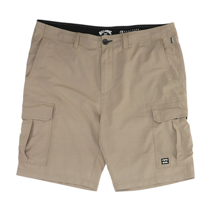 Beige Striped 5-Pocket Shorts