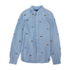 Blue Print Long Sleeve Button Down