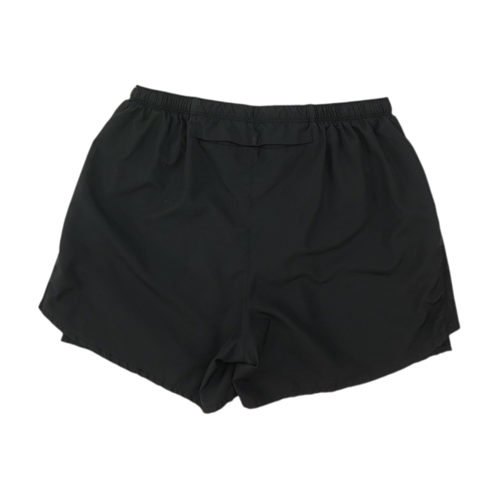 Black Solid Active Shorts