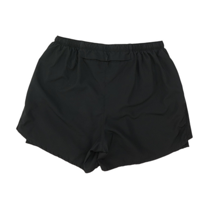 Black Solid Active Shorts