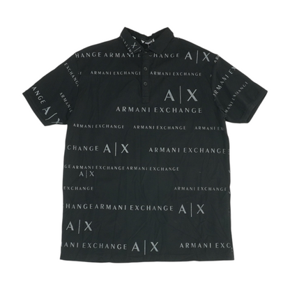 Black Solid Short Sleeve Polo