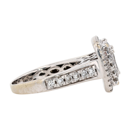 3/4 ctw 14K White Gold Diamond Engagement Ring