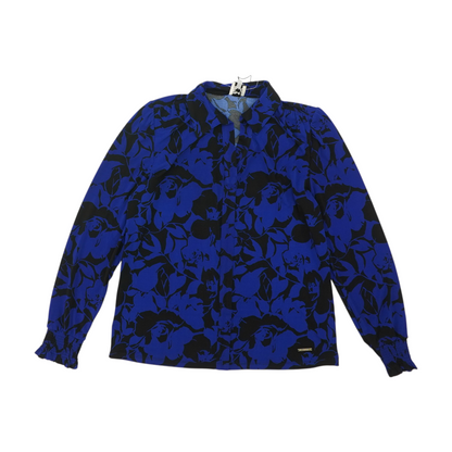 Blue Floral Blouse