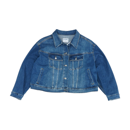 Blue Plus Solid Denim Jacket