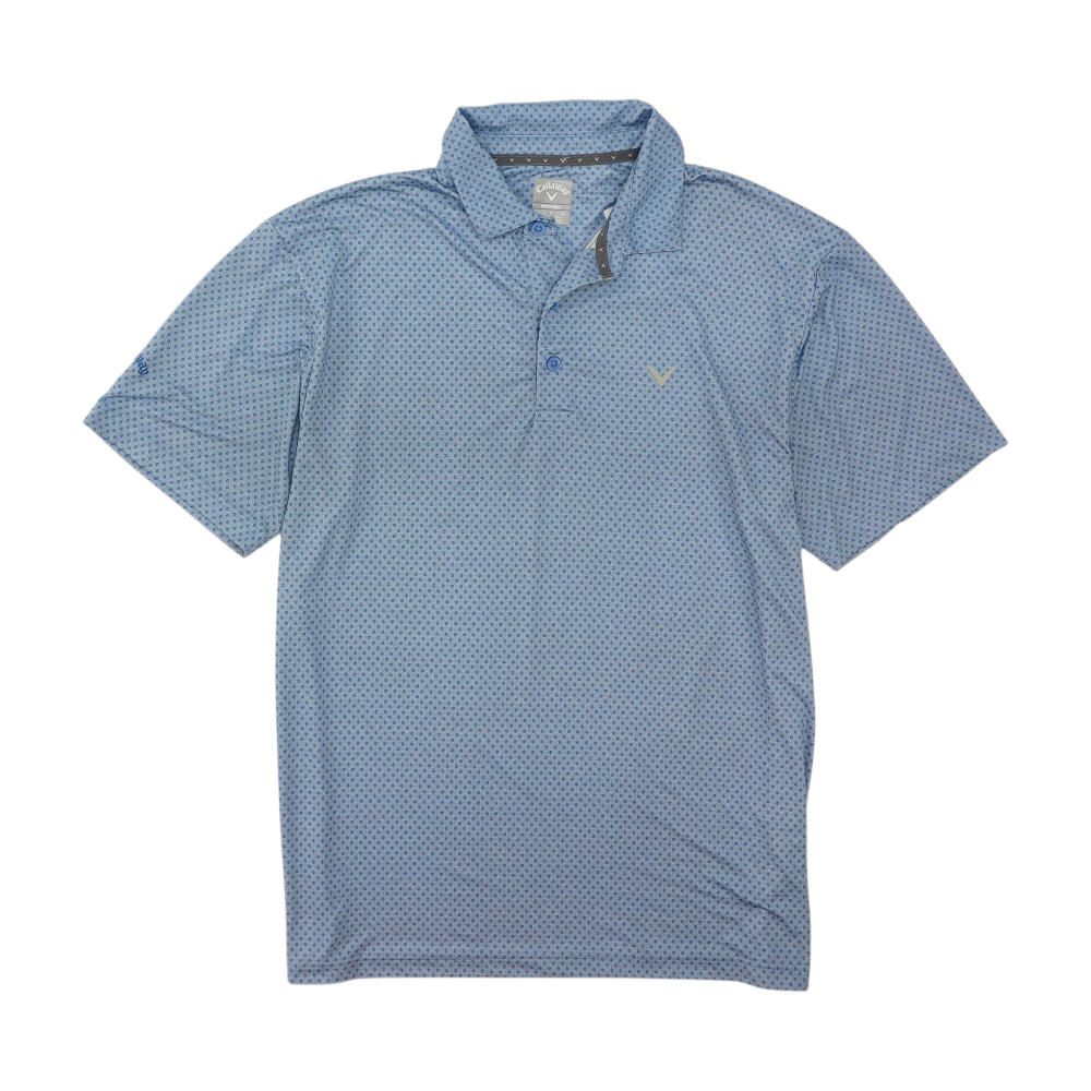 Blue Print Short Sleeve Polo
