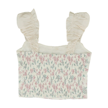 Cream Floral Blouse