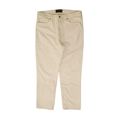 Cream Loose Jeans