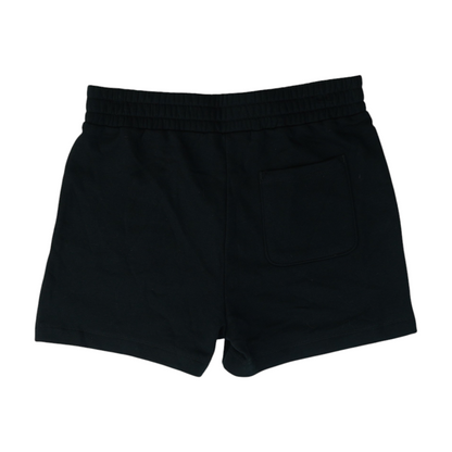 Black Solid Active Shorts