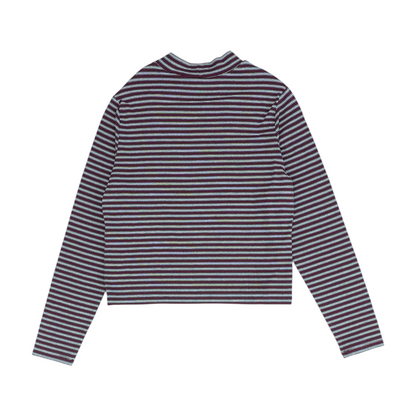 Maroon Striped Blouse