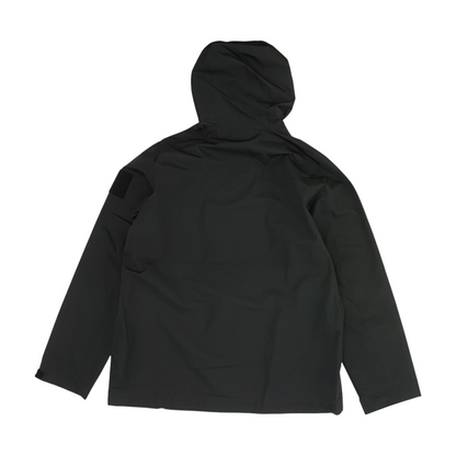 Black Solid Rain Jacket