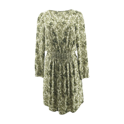 Olive Floral Mini Dress