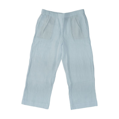 White Casual Wide Leg Pants
