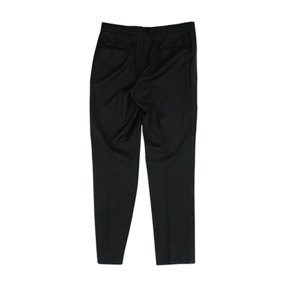 Black Solid Dress Pants