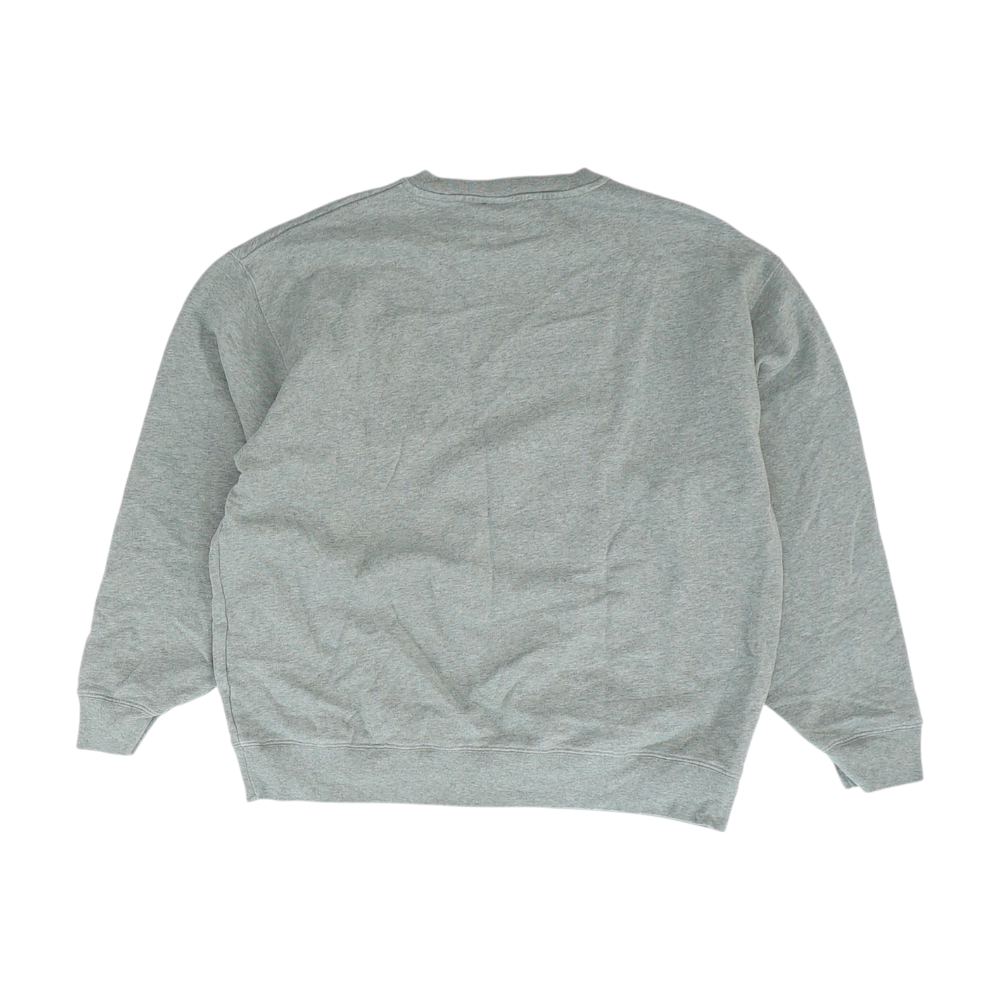Gray Solid Sweatshirt Pullover