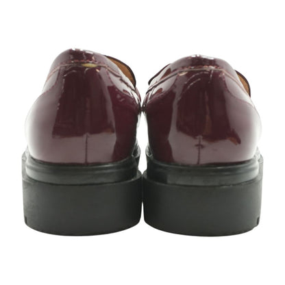 Burgundy Loafer Flats
