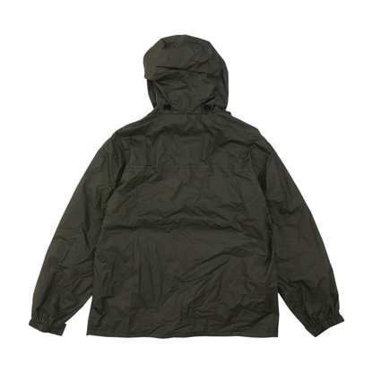 Black Solid Rain Jacket