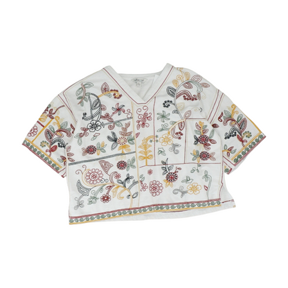 Multi Petite Graphic Blouse