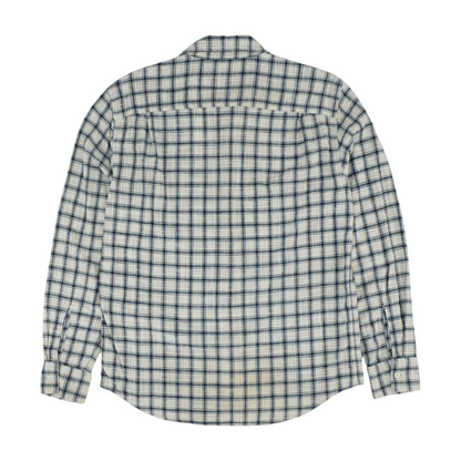 White Check Long Sleeve Button Down