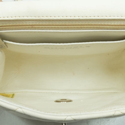 Classic Mini Square Flap Bag in White