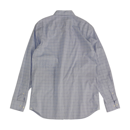 Blue Plaid Long Sleeve Button Down