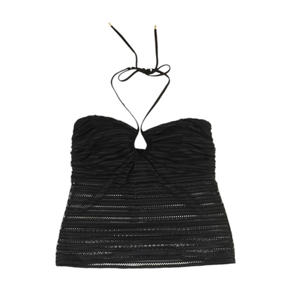 Black Swim Top