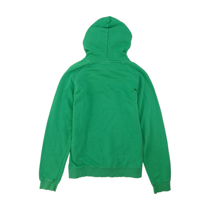 Green Solid Hoodie Pullover