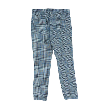 Black Houndstooth Regular Pants