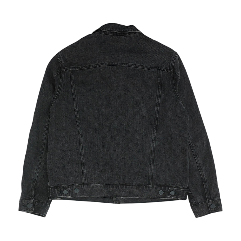 Treasure & Bond Black Solid Denim Jacket – Image 2