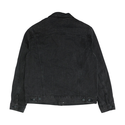 Treasure & Bond Black Solid Denim Jacket – Image 2