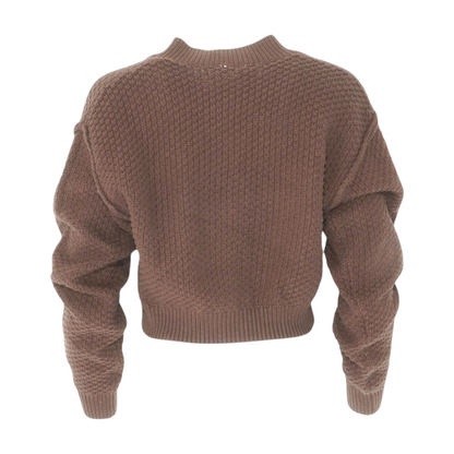 Brown Cardigan Sweater