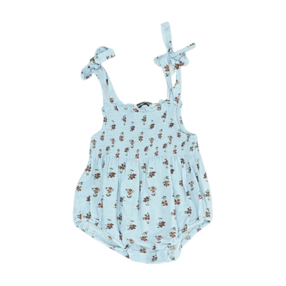 Blue Floral Onesie