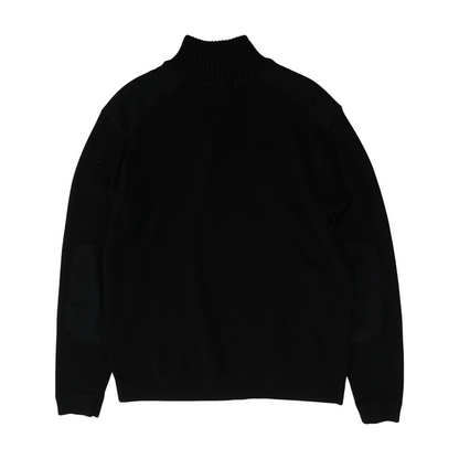 Blue Solid 1/4 Zip Pullover