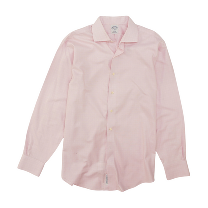 Pink Check Long Sleeve Button Down