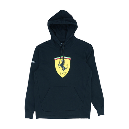 Black Solid Hoodie Pullover