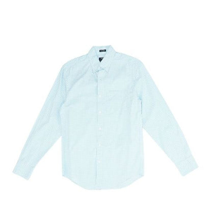 Blue Check Long Sleeve Button Down