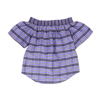 Blue Plaid Blouse