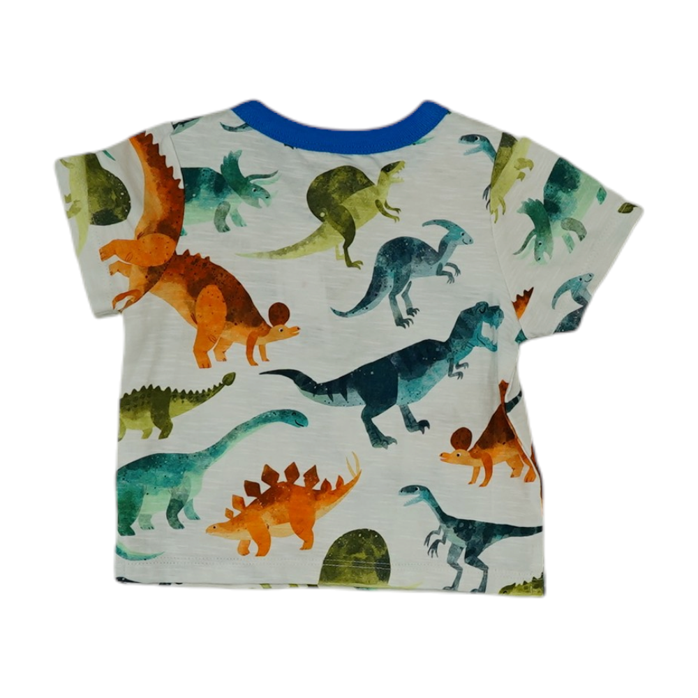 Hatley White Print Henley T-Shirt – Image 2