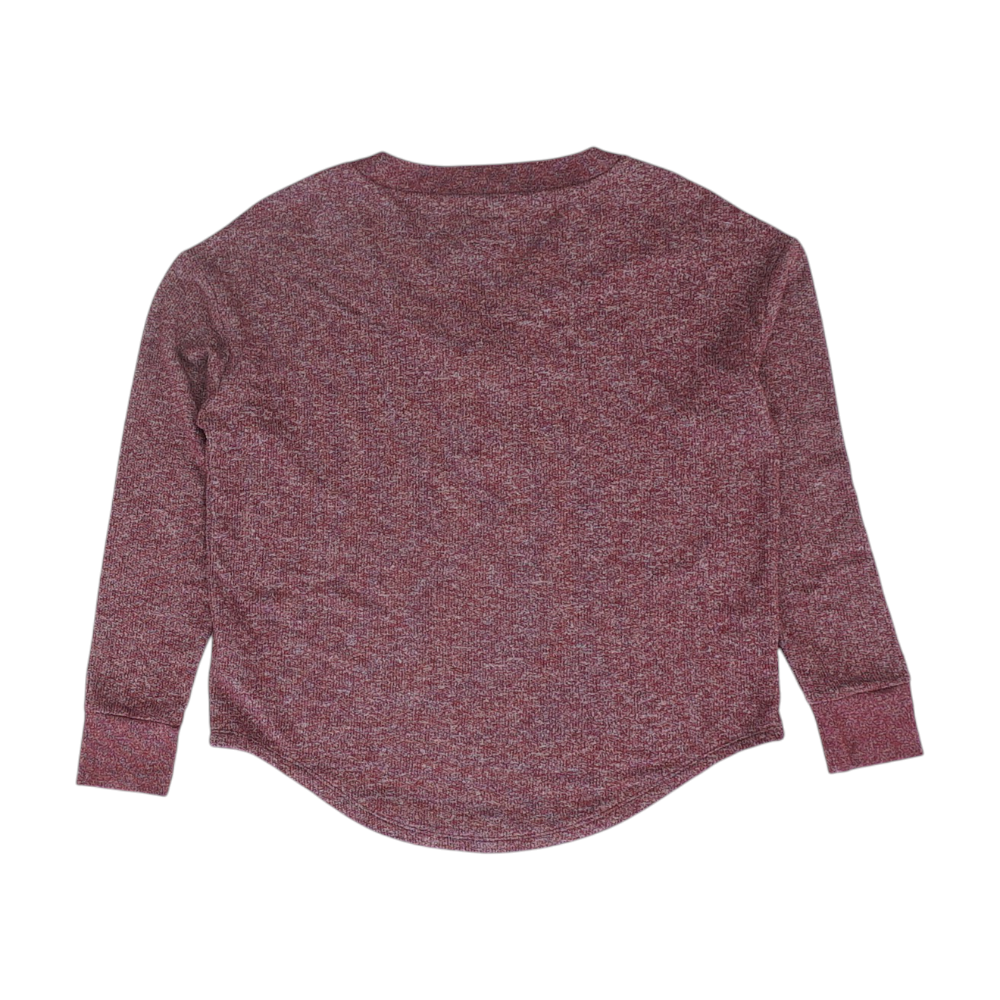 Burgundy Solid 1/4 Zip Sweater